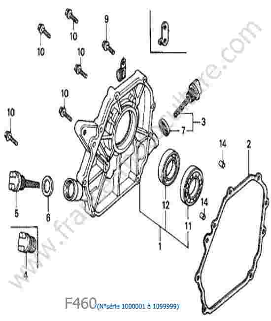 HONDA - F460 : Carter moteur