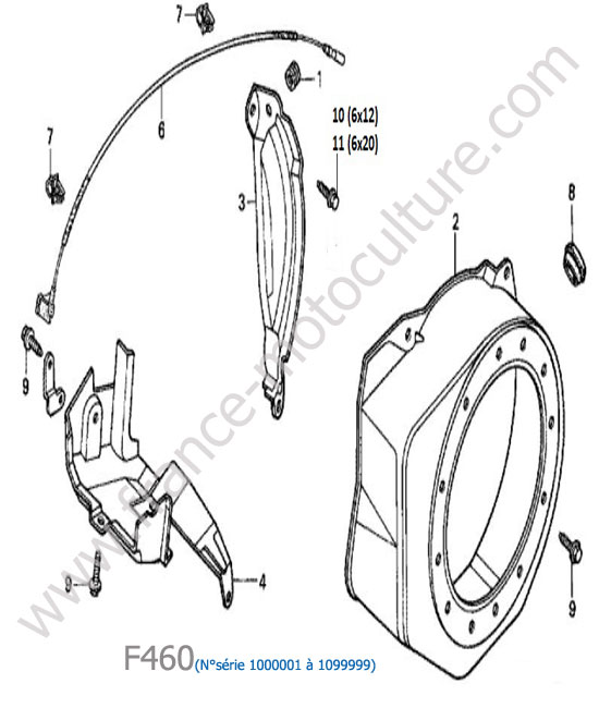 Carter lanceur HONDA F460