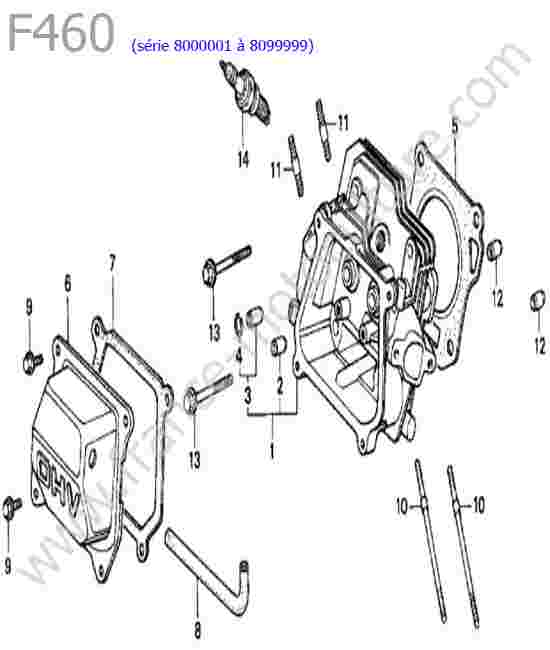 HONDA - F460FS : Culasse
