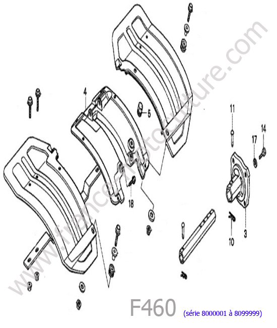 Garde boue HONDA F460FS