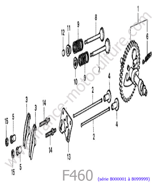 Arbre à cames HONDA F460FS