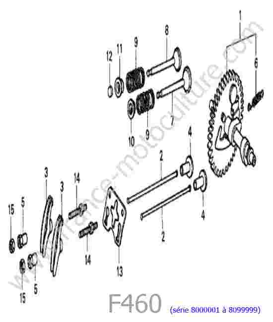 HONDA - F460FS : Arbre à cames