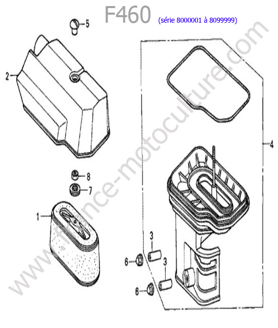 Filtre air HONDA F460FS