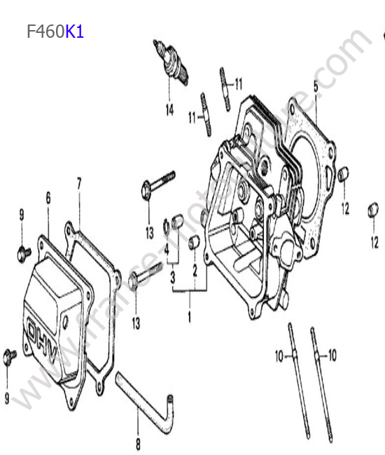 Culasse HONDA F460K1