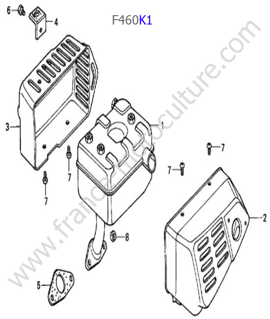 Echappement HONDA F460K1