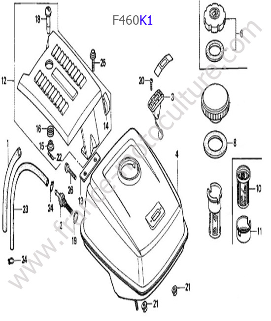 Reservoir HONDA F460K1
