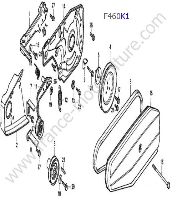 Poulie/courroie HONDA F460K1
