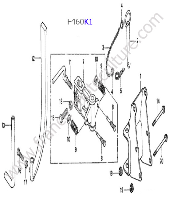 Attelage HONDA F460K1