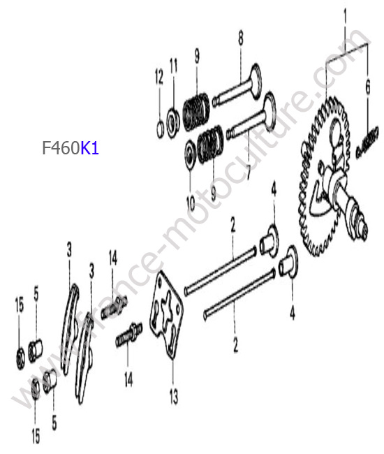 Arbre à cames HONDA F460K1