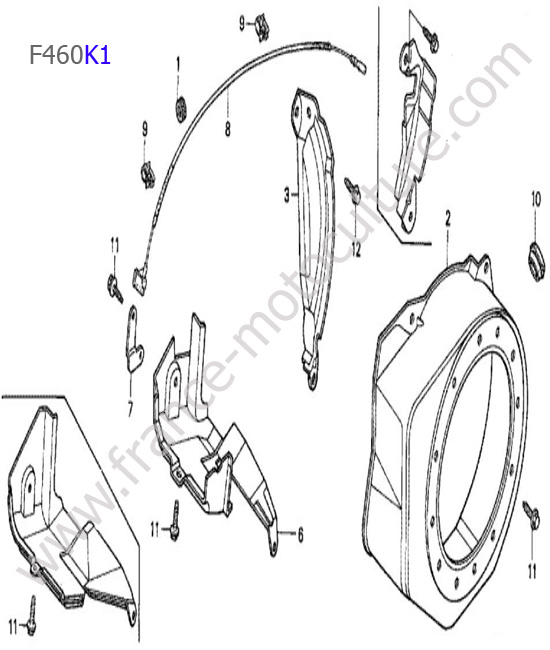 Carter lanceur HONDA F460K1