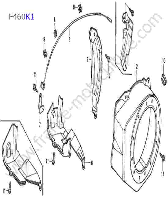 HONDA - F460K1 : Carter lanceur