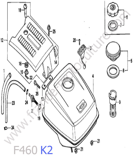 Reservoir HONDA F460K2