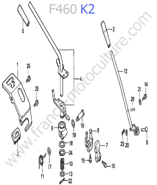 Levier HONDA F460K2