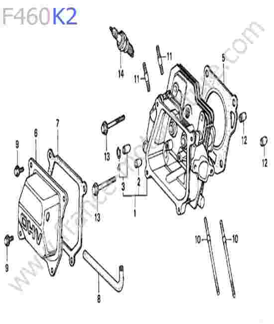 HONDA - F460K2 : Culasse