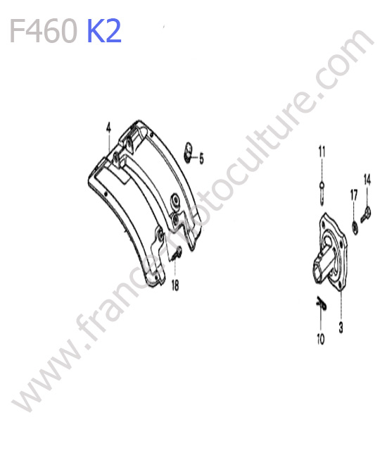 Garde boue HONDA F460K2