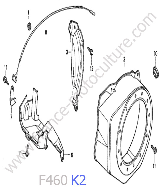 Carter lanceur HONDA F460K2