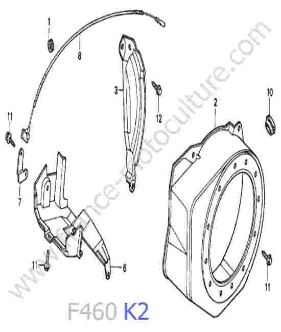 HONDA - F460K2 : Carter lanceur