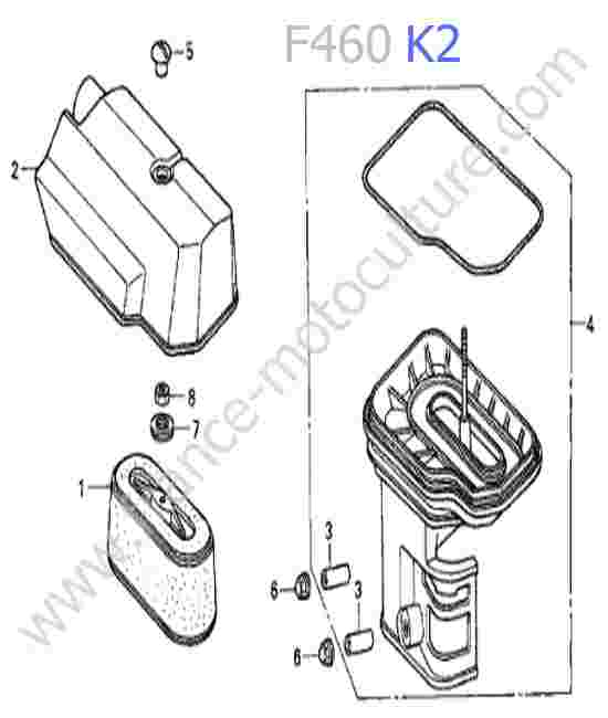 HONDA - F460K2 : Filtre air
