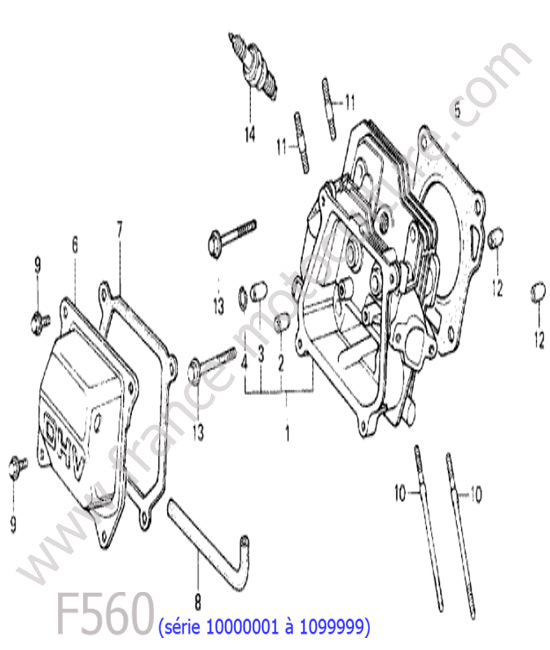 Culasse HONDA F560-1