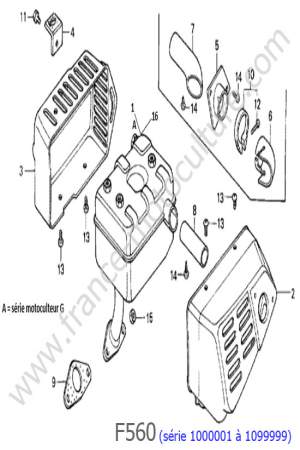 HONDA - F560-1 : Echappement