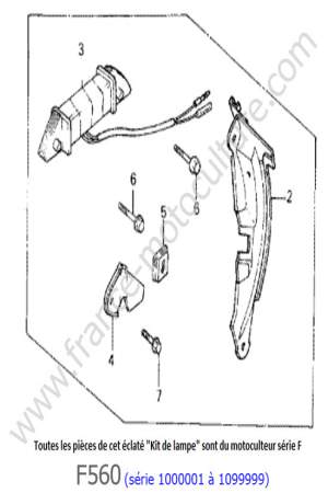 HONDA - F560-1 : Bobine lampe