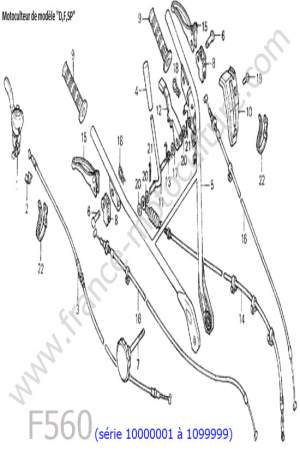 HONDA - F560-1 : Cables - guidon 1