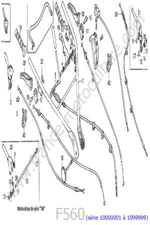 HONDA - F560-1 : Cables - guidon 4