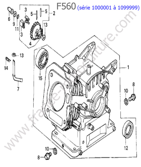 Bloc moteur HONDA F560-1