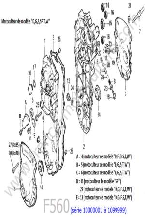 HONDA - F560-1 : Carters transmission