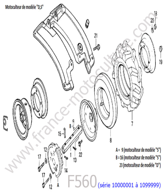 Garde-boue 1 HONDA F560-1