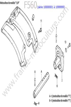 HONDA - F560-1 : Garde-boue 2