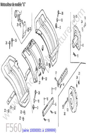 HONDA - F560-1 : Garde-boue 3