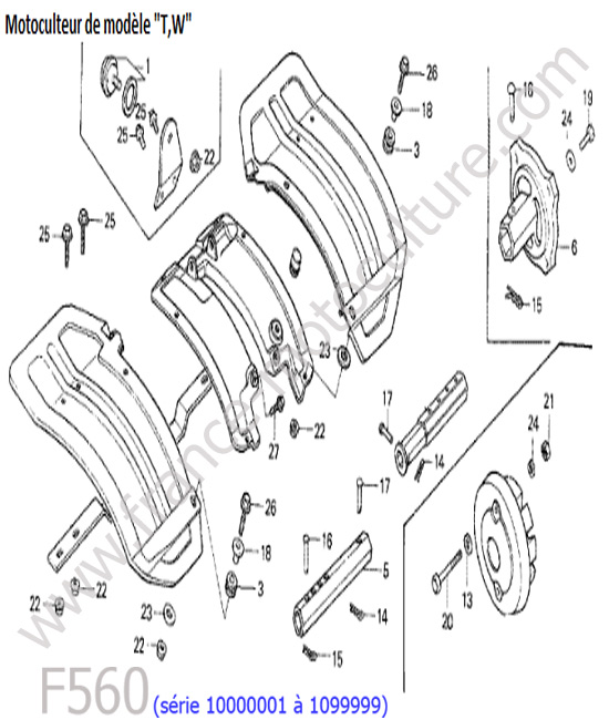 Garde-boue 4 HONDA F560-1