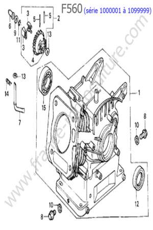 HONDA - F560-1 : Bloc moteur