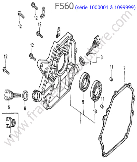 Carter inferieur HONDA F560-1