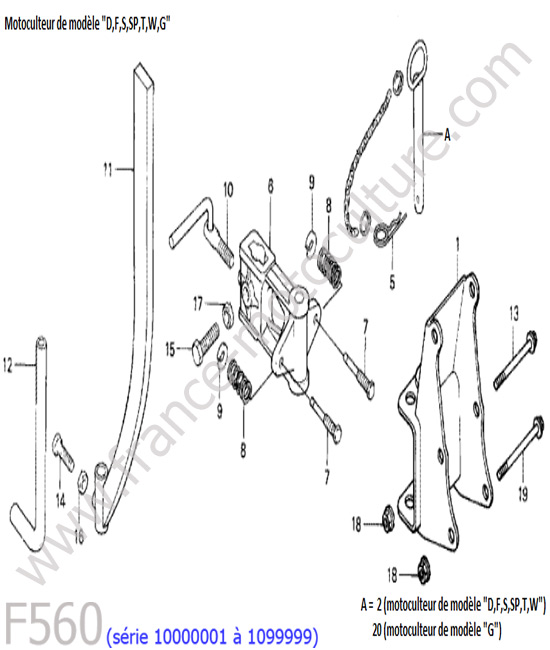 Attelage HONDA F560-1
