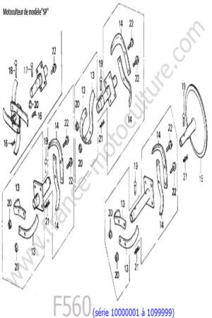 HONDA - F560-1 : Couteaux / Fraises