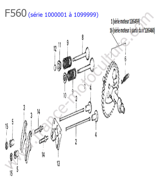 Arbre cames HONDA F560-1