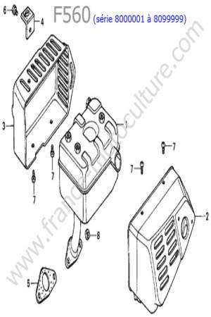 HONDA - F560-2 : Echappement