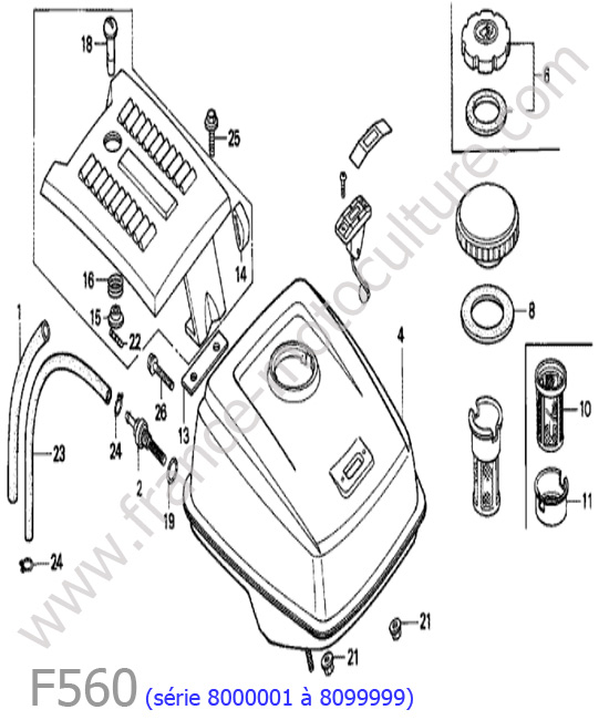 Reservoir HONDA F560-2