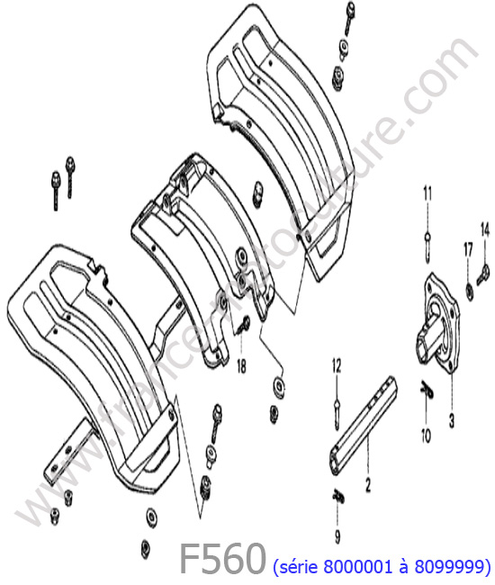 Garde-boue HONDA F560-2