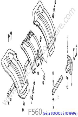 HONDA - F560-2 : Garde-boue