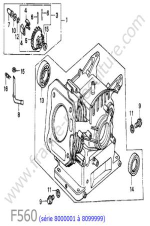 HONDA - F560-2 : Bloc moteur