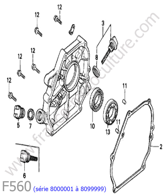 Carter inferieur HONDA F560-2