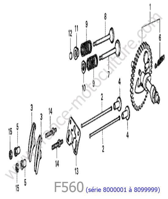 Arbre cames HONDA F560-2