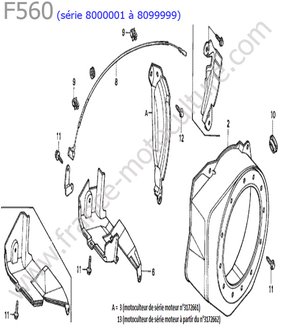 Carter lanceur HONDA F560-2