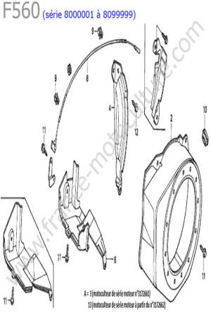 HONDA - F560-2 : Carter lanceur