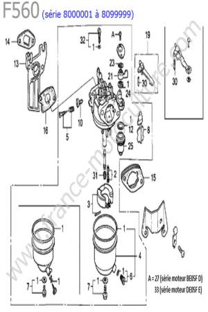 HONDA - F560-2 : Carburateur