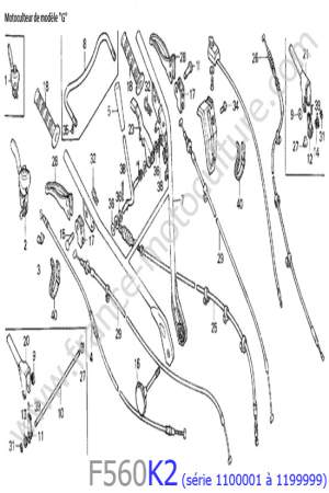 HONDA - F560K2-1 : Cables - guidon 2