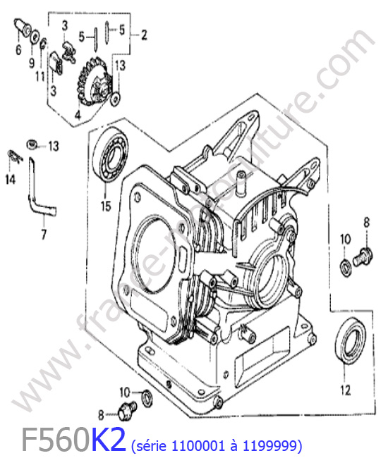Bloc moteur HONDA F560K2-1
